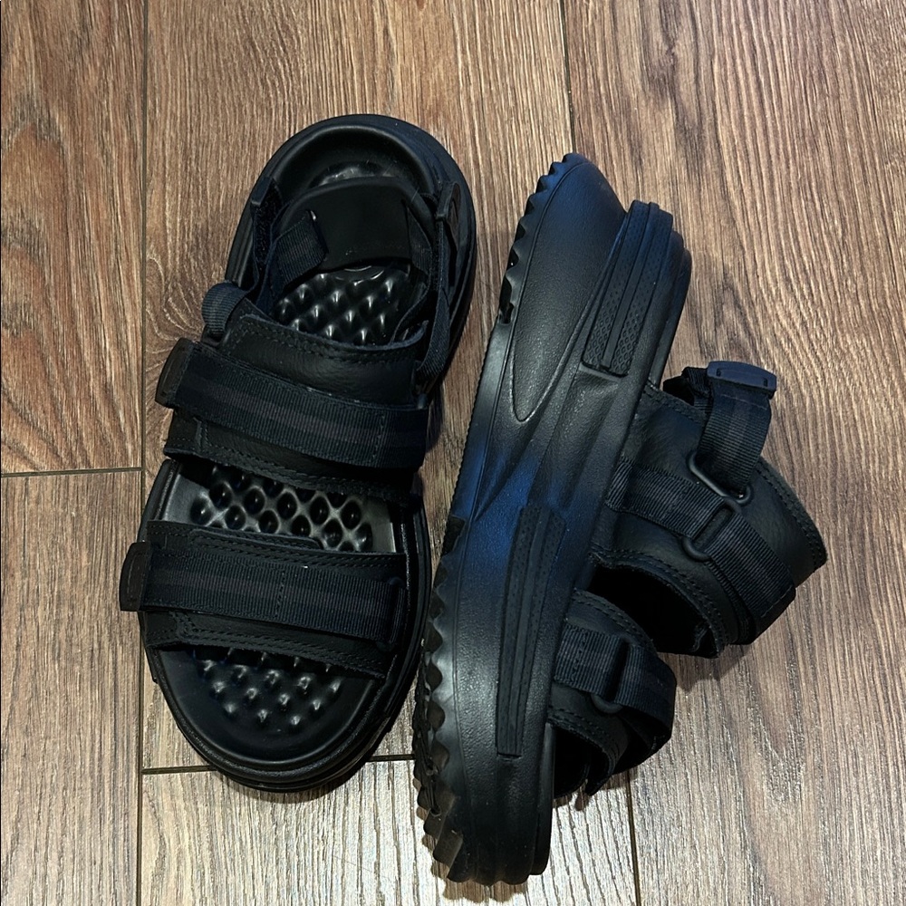Converse Black Sandals with Straps